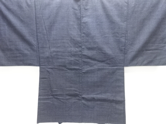 JAPANESE KIMONO / ANTIQUE MENS HAORI / COTTON / KURUME KIKKO KASURI